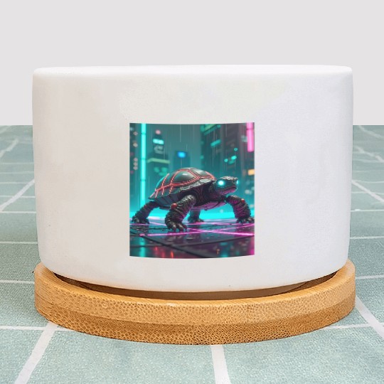 Cyberpunk Turtle Plant Pots