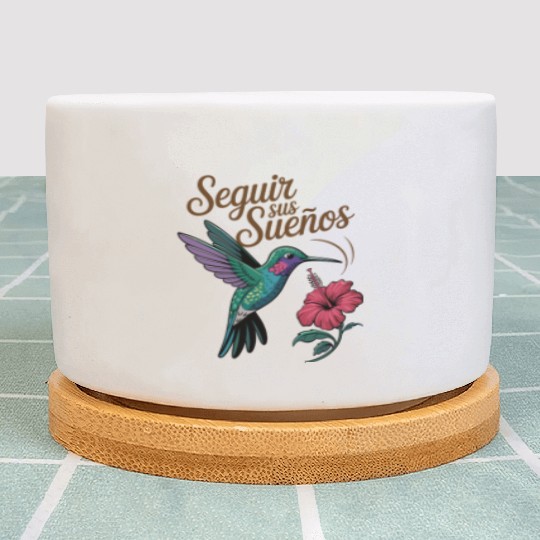 Seguir Sus Suenos Follow Your Dreams Hummingbird Plant Pots