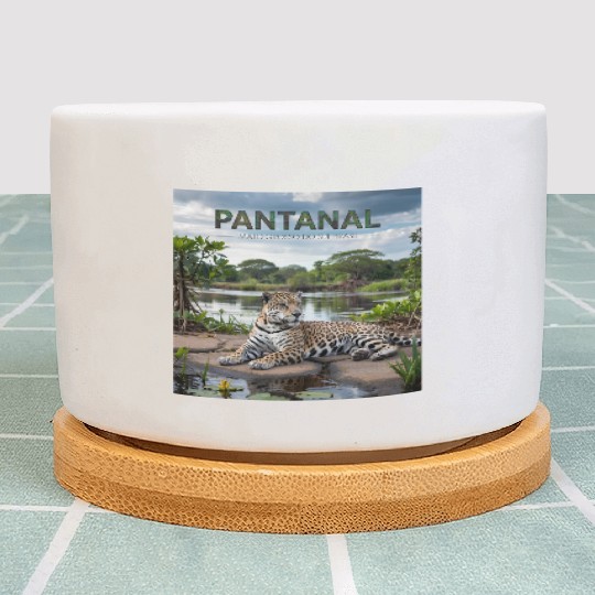 Pantanal Jaguar – Wild Beauty of Brazil Plant Pots