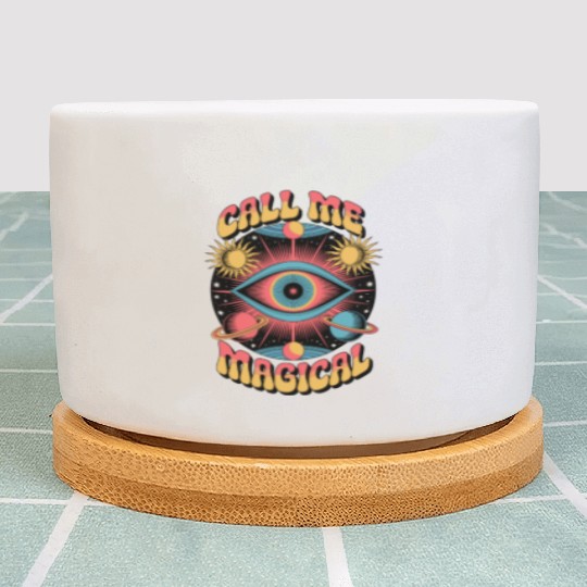 Esoteric Psychedelic. Call Me Magical Third Eye Plant Pots