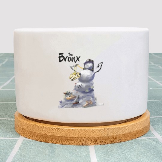 Bronx Snowman NYC Uptown Plant Pots