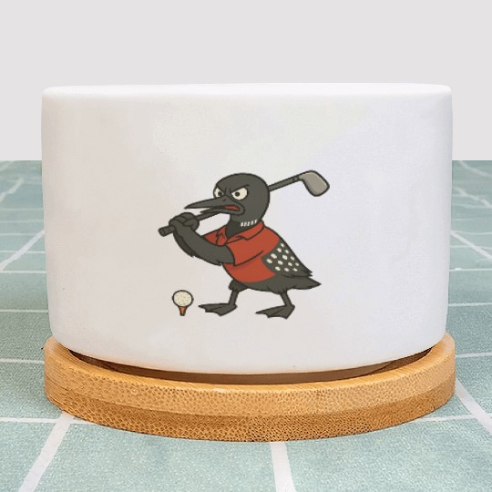 Angry Golf Loon Plant Pots