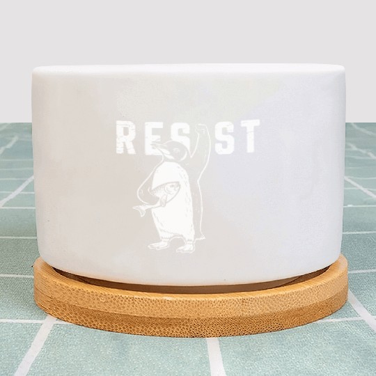 Funny Protest Against Tariffs Resist Penguin Plant Pots