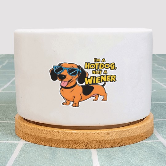 Dachshund Hotdog Plant Pots