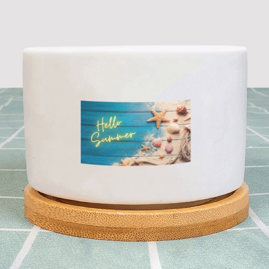 Hello Summer 2025 Plant Pots – Beach Vibes & Neon Glow