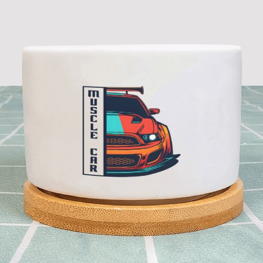 Muscle Car US Plant Pots Modern Muscle Car Man Children