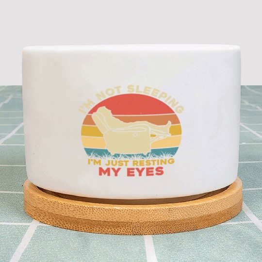Resting My Eyes Plant Pots – Funny Dad Joke Gift