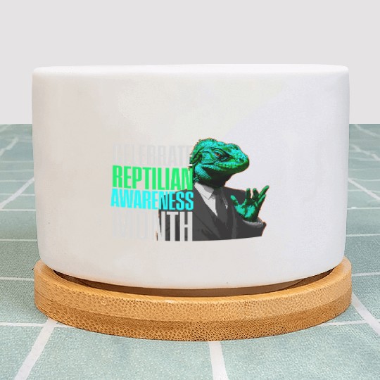 Reptilian Awareness Month Lizard People Plant Pots