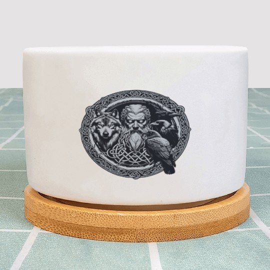 Viking Warrior Man Odin Thor Norman Walhalla Plant Pots