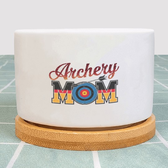 Archery Mom - Bullseye Mom Plant Pots