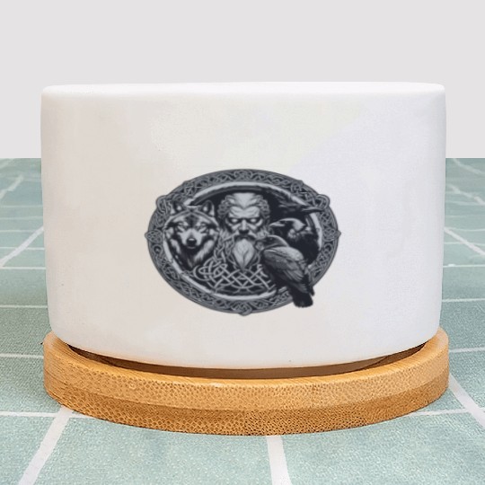 Viking Warrior Man Odin Thor Norman Walhalla Plant Pots