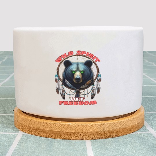 1"WILD SPIRIT OFF FREEDOM" Plant Pots