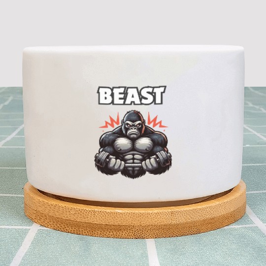 Beast Gym Gorilla – Motivational Plant Pots"