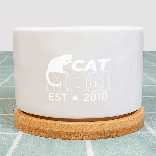 Cat Mom Since 2010 | Cat Lover gift Plant Pots