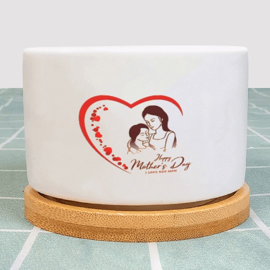 Mother & Daughter Love Heart Mother’s Day Plant Pots