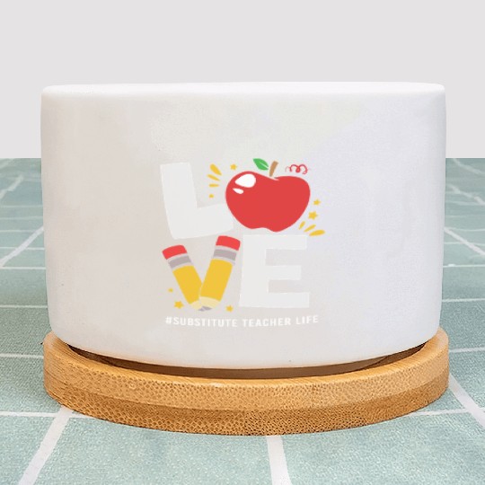Substitute Teacher Back To School Plant Pots