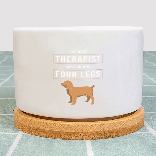 Therapy Dog Therapist Doggie School Plant Pots