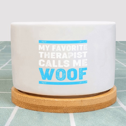 Therapy Dog Lover Psychology Plant Pots