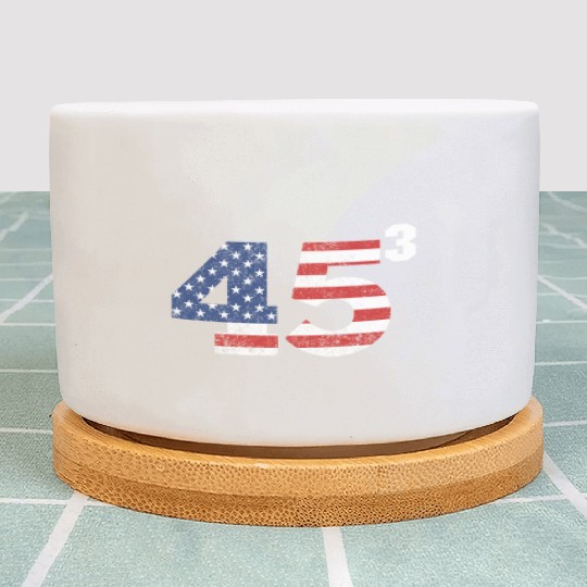 Trump 2028 45³ President Trump '28 45 Cubed45³ swe Plant Pots