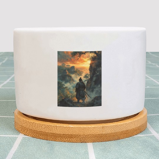 Twilight Ronin Solitude at the Edge Plant Pots