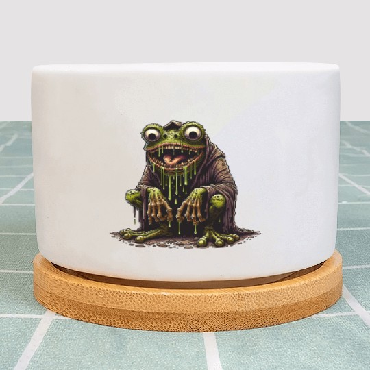 Slime Toad Monster – Creepy Hooded Swamp Creature Plant Pots