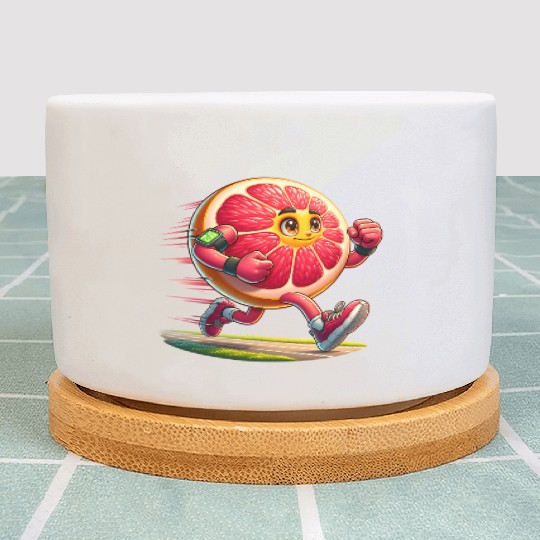 Running Grapefruit Power – Sporty Citrus in Motion Plant Pots