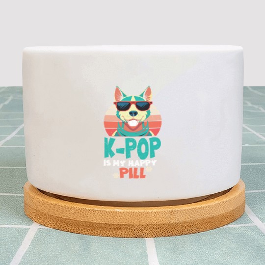 Kpop Happy Pill Corgi Dog Korean Pop Merch K-pop M Plant Pots