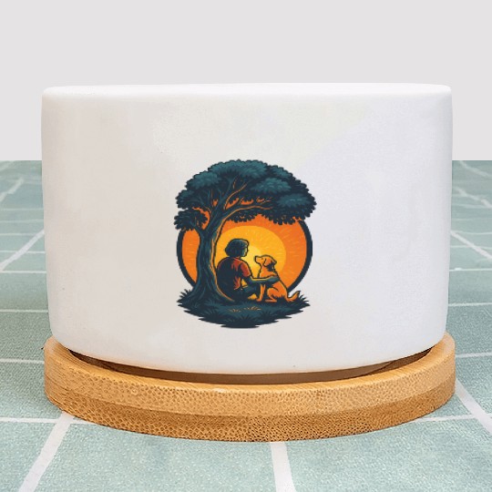 Peaceful Paws Retreat Plant Pots