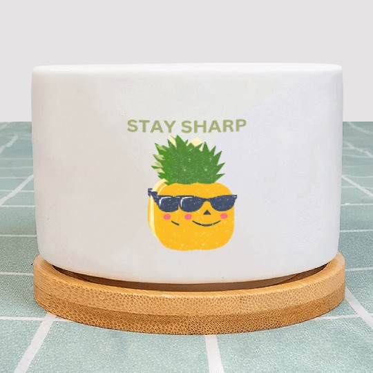 “Stay Sharp” (Pineapple with Sunglasses) Plant Pots
