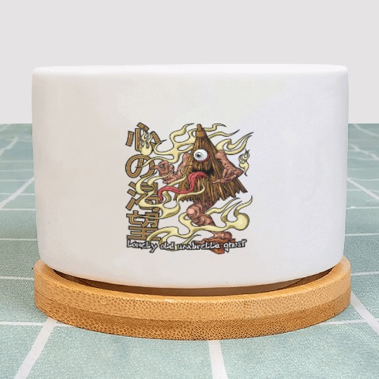 Lonely Umbrella Ghost – Japanese Yokai Spirit Styl Plant Pots