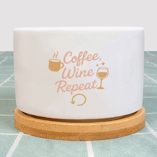 Single Mom Life Chaos Coordinator Wine Coffee Plant Pots