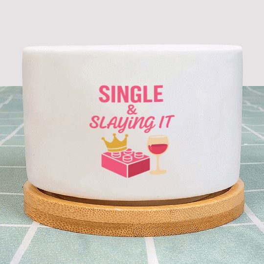 Single Mom Life Chaos Coordinator Wine Coffee Plant Pots