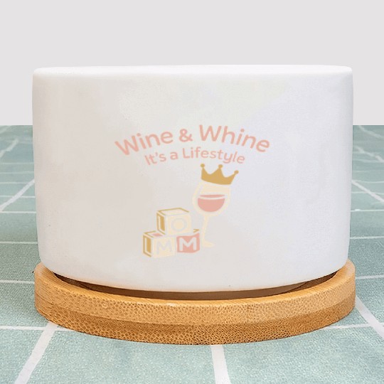 Single Mom Life Chaos Coordinator Wine Coffee Plant Pots