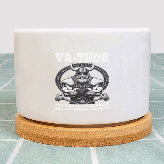 Viking Warrior Man Odin Thor Norman Walhalla Plant Pots
