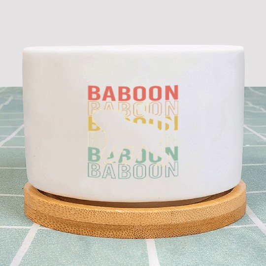 Baboon Monkey Ape Plant Pots