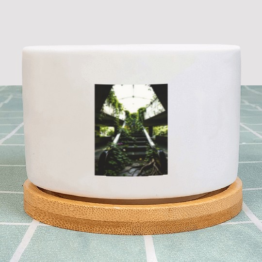 Echoes of Growth Nature Reclaims the Halls Plant Pots