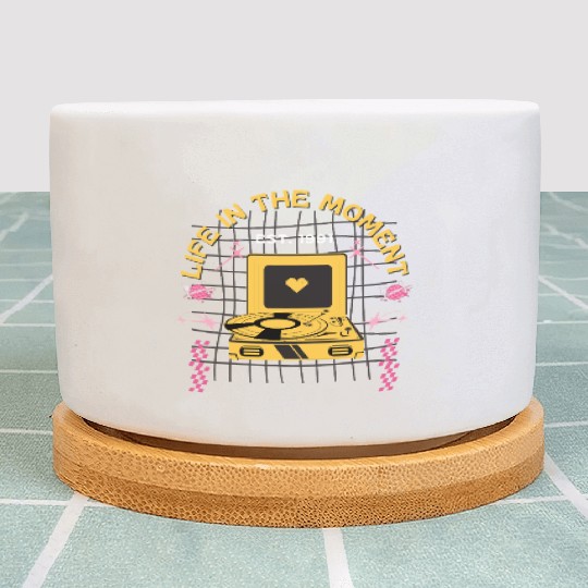 Live In The Moment Plant Pots