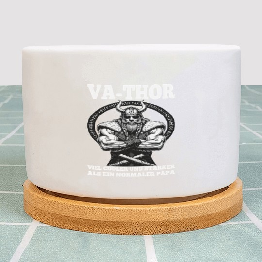 Viking Warrior Man Odin Thor Norman Walhalla Plant Pots