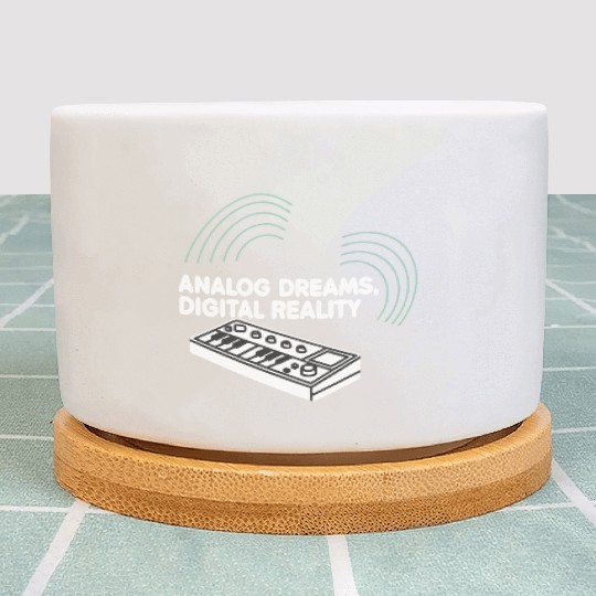 Analog Dreams Digital Reality Synth 80s 90s Plant Pots