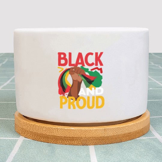 Juneteenth Black And Proud Plant Pots