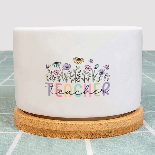 Floral Teacher Appreciation Teacher Plant Pots