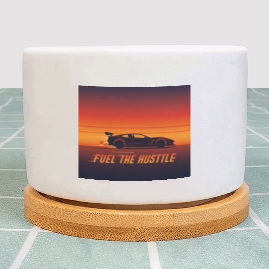 Racing Sunset Vibes Plant Pots