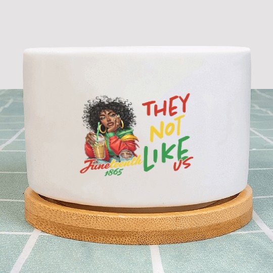 Juneteenth They not like us Plant Pots
