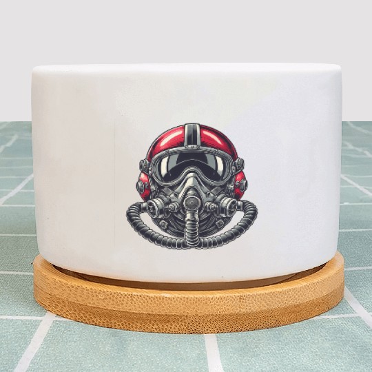 Pilots Helmet Design Plant Pots