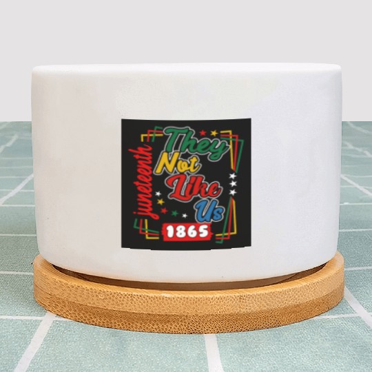 Juneteenth They Not Like Us 1865 Plant Pots