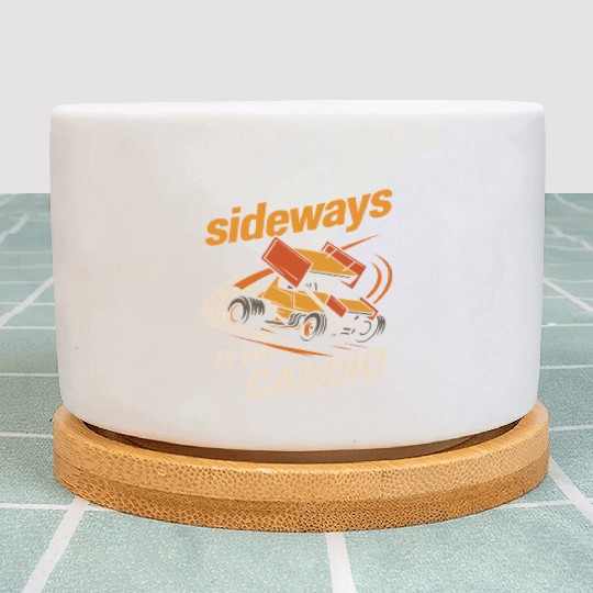 Sprint Car Racing Dirt Track Speed Oval Race Plant Pots