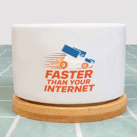 Sprint Car Racing Dirt Track Speed Oval Race Plant Pots