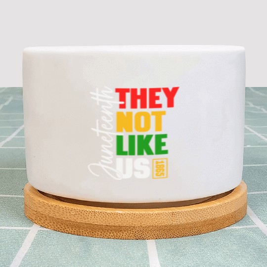 Juneteenth They Not Like Us Plant Pots