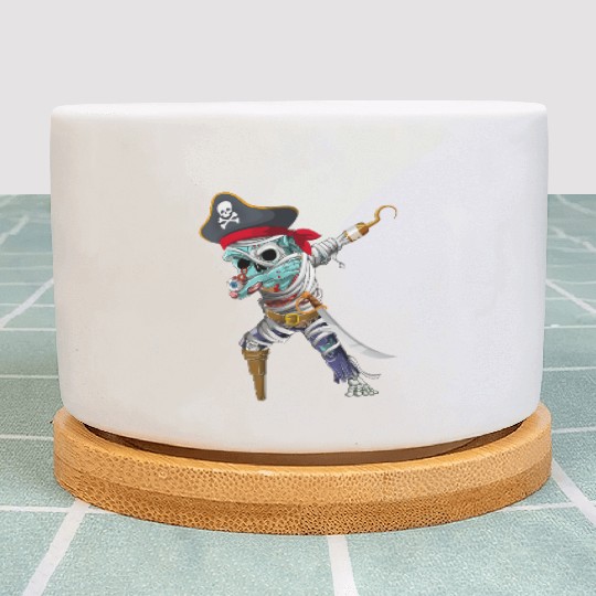 Dabbing Mummy Zombie Pirate Halloween Pirate Plant Pots