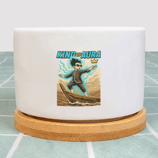 King of Aura, Pacu Jalur kid,Viral tiktok meme Plant Pots